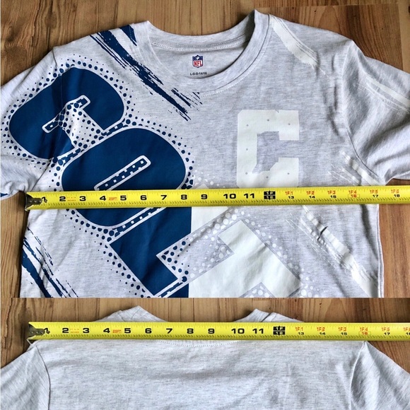 NEW NFL Indianapolis Colts Overload T Shirt Gray LARGE 14-16 Youth UNISEX Boy’s - Picture 9 of 16